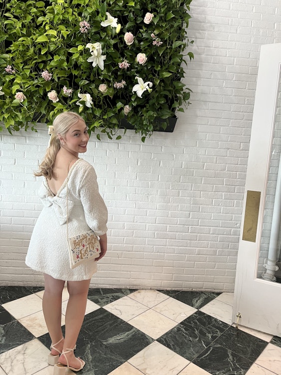 Sister Jane Alice Jacquard Mini Bow Dress | rowely Sister Jane Alice Jacquard Mini Bow Dress | rowely
